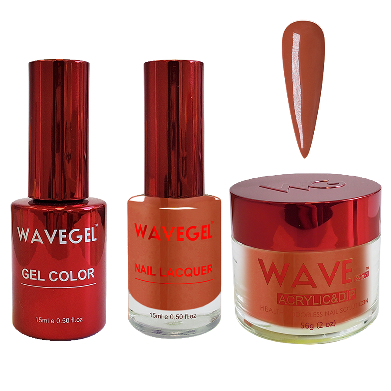 Wave Gel 4in1 Dipping Powder + Gel Polish + Nail Lacquer, QUEEN Collection, 023, Cup of Tea