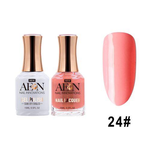 AEON Gel Polish + Nail Lacquer, 024, In Carnation, 0.5oz OK0326LK