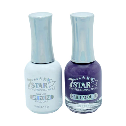 7 Star Nail Lacquer + Gel Polish Matching Pair, 242, 0.5oz