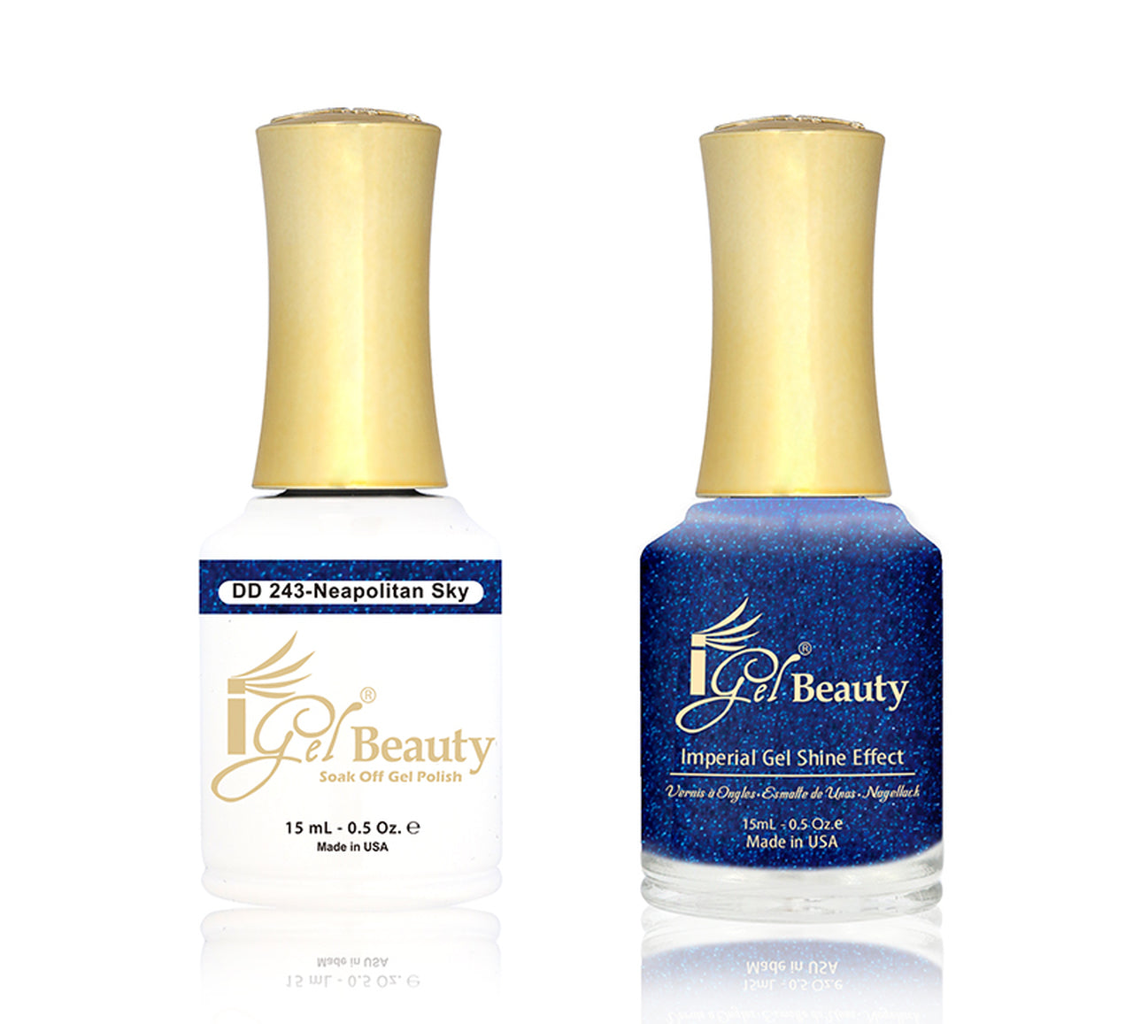 iGel Nail Lacquer + Gel Polish Match, DD243, Neapolitan Sky, 0.5oz