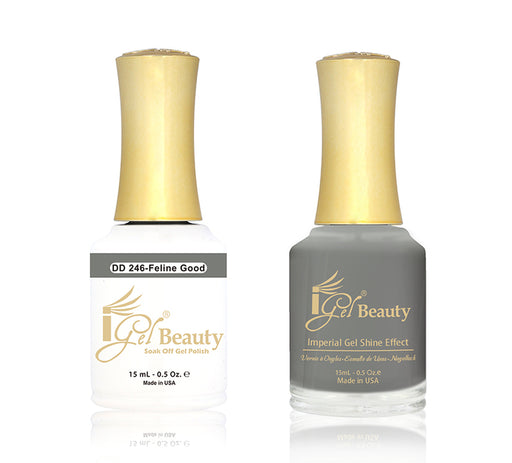iGel Nail Lacquer + Gel Polish Match, DD246, Feline Good, 0.5oz