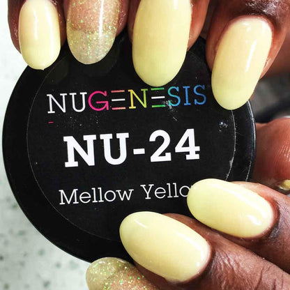 Nugenesis Dipping Powder, NU 024, Mellow Yellow, 2oz MH1005