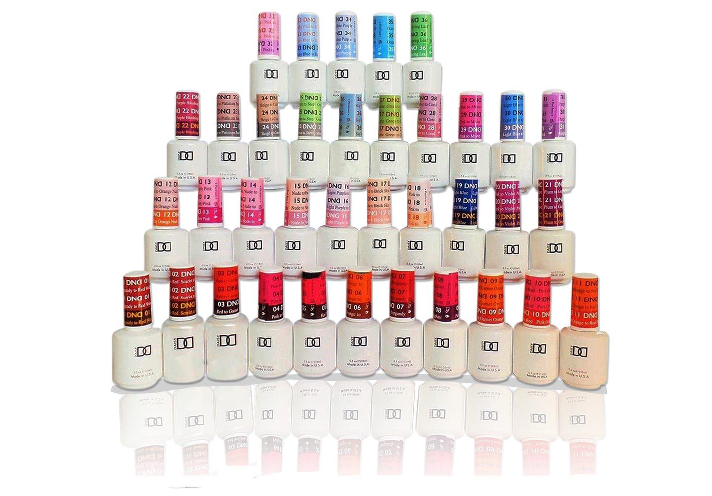 DND Mood Change Gel Polish, 0.5oz, 33 colors (Price: $6.95/pc), Buy 10 Get 1 FREE