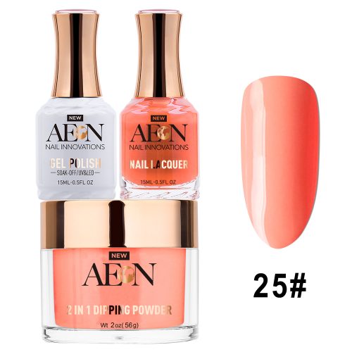 AEON 3in1 Dipping Powder + Gel Polish + Nail Lacquer, 025, Little Miss Sunshine OK0327LK