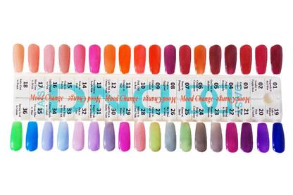 DND Mood Change Gel Polish, 0.5oz, 33 colors (Price: $6.95/pc), Buy 10 Get 1 FREE