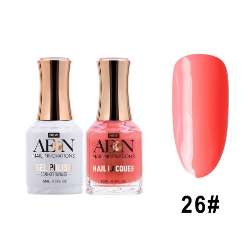 AEON  Gel Polish + Nail Lacquer, 026, A Bit Shy, 0.5oz OK0326LK