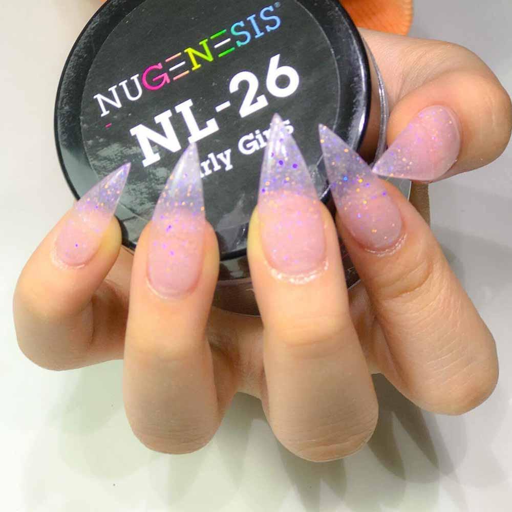 Nugenesis Dipping Powder, NL 026, Girly Girls, 2oz MH1005