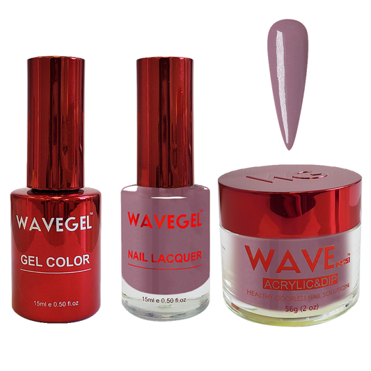 Wave Gel 4in1 Dipping Powder + Gel Polish + Nail Lacquer, QUEEN Collection, 026, Mulberry