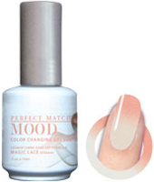 LeChat Mood Perfect Match Color Changing Gel Polish, MPMG27, Magic Lace, 0.5oz KK0823 BB