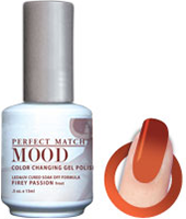 LeChat Mood Perfect Match Color Changing Gel Polish, MPMG28, Firey Passion, 0.5oz KK0823 BB