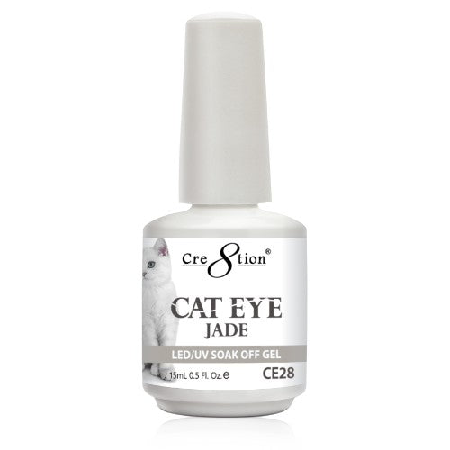 Cre8tion Cat Eye Jade Gel Polish, 0916-0831, 0.5oz, CE28 KK1010
