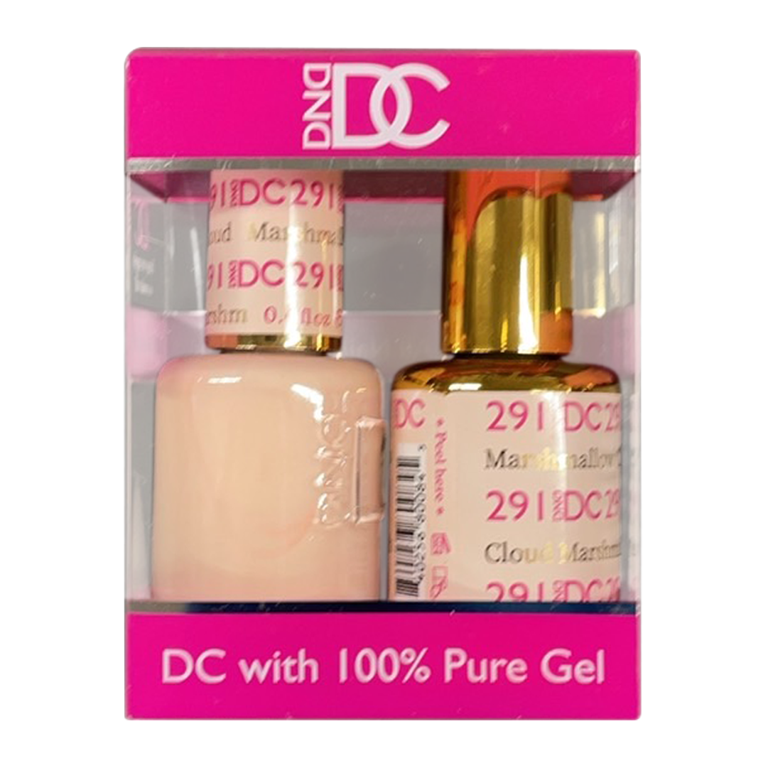 DC Nail Lacquer And Gel Polish, New Collection, DC 291, Marshmallow Cloud, 0.6oz