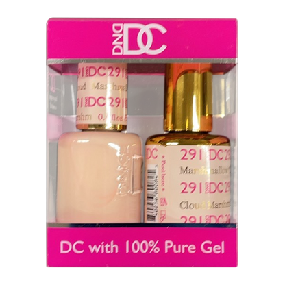 DC Nail Lacquer And Gel Polish, New Collection, DC 291, Marshmallow Cloud, 0.6oz