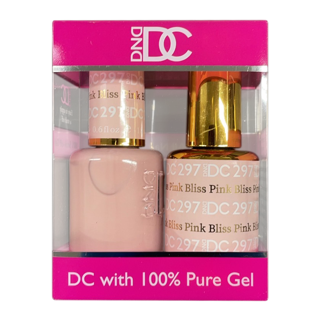 DC Nail Lacquer And Gel Polish, New Collection, DC 297, Pink Bliss, 0.6oz