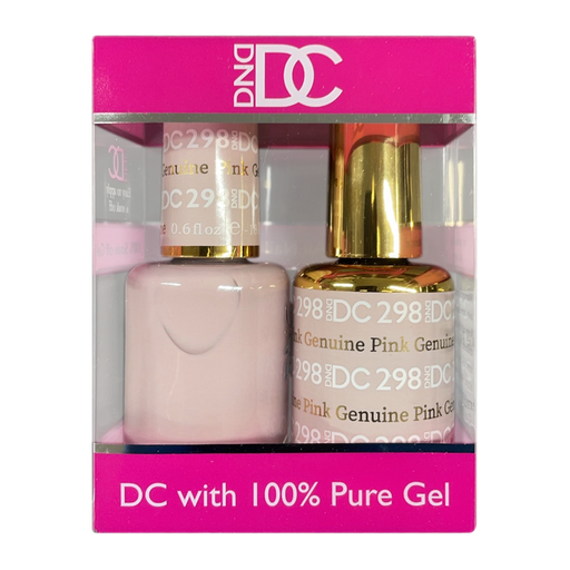 DC Nail Lacquer And Gel Polish, New Collection, DC 298, Genuine Pink, 0.6oz