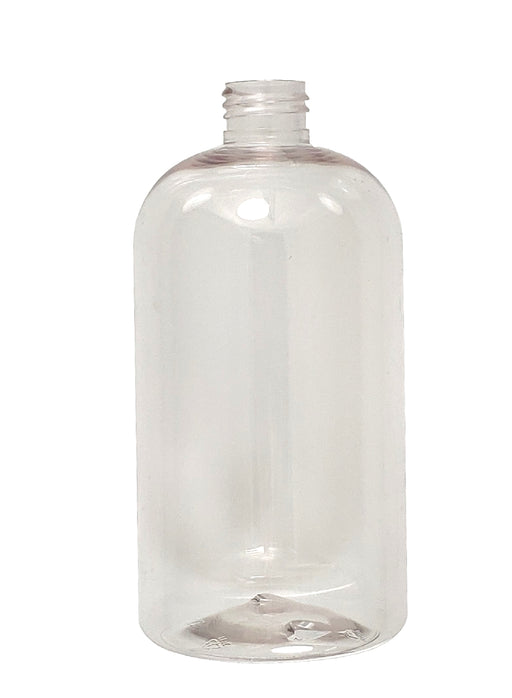 Parkway Boston Round Squat PET Bottle, 24mm - 16oz (527ml) OK0327LK