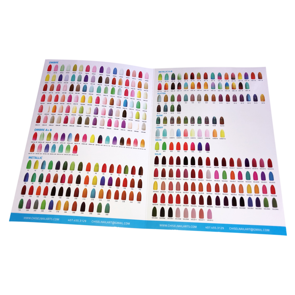 Chisel Color Chart Flyer 2, Flyer OK0305VD