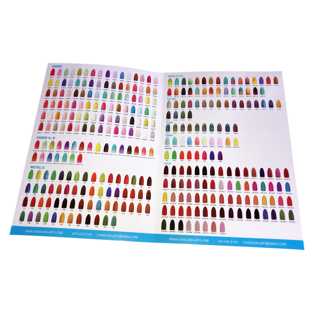 Chisel Color Chart Flyer 2, Flyer OK0305VD