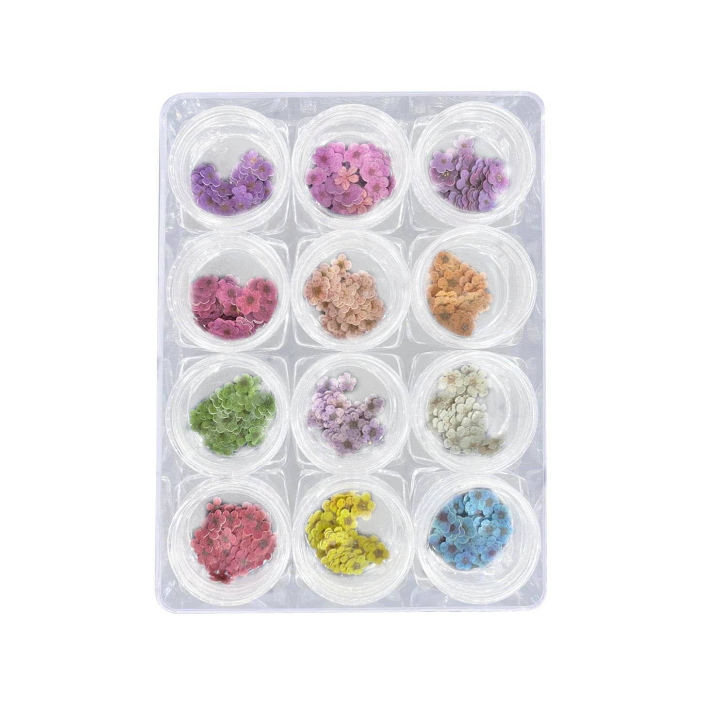 Airtouch Nail Art Paper, Spring Flower Collection Set #02, 12 jars/box OK1011LK