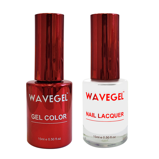 Wave Gel Nail Lacquer + Gel Polish, QUEEN Collection, 002, Royal White, 0.5oz