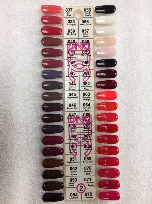 DC Nail Lacquer And Gel Polish, Full Line Of 36 Colors (From 037 To 072), 0.5oz OK1225VD