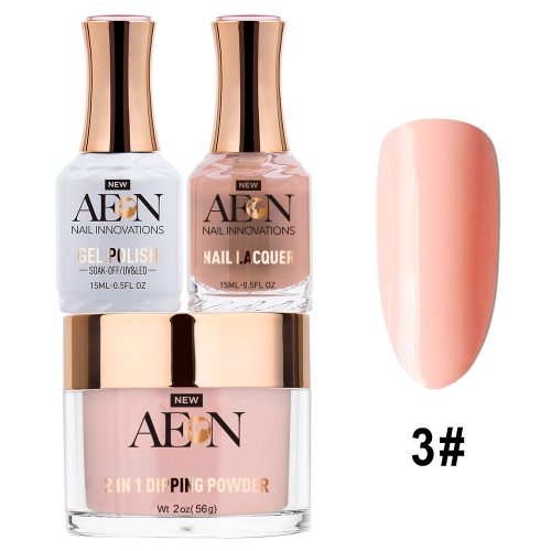 AEON 3in1 Dipping Powder + Gel Polish + Nail Lacquer, 003, La France OK0327LK