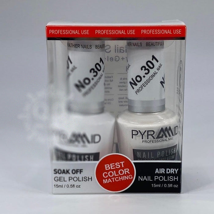 Pyramid Gel Polish + Nail Lacquer, 301, 0.5oz