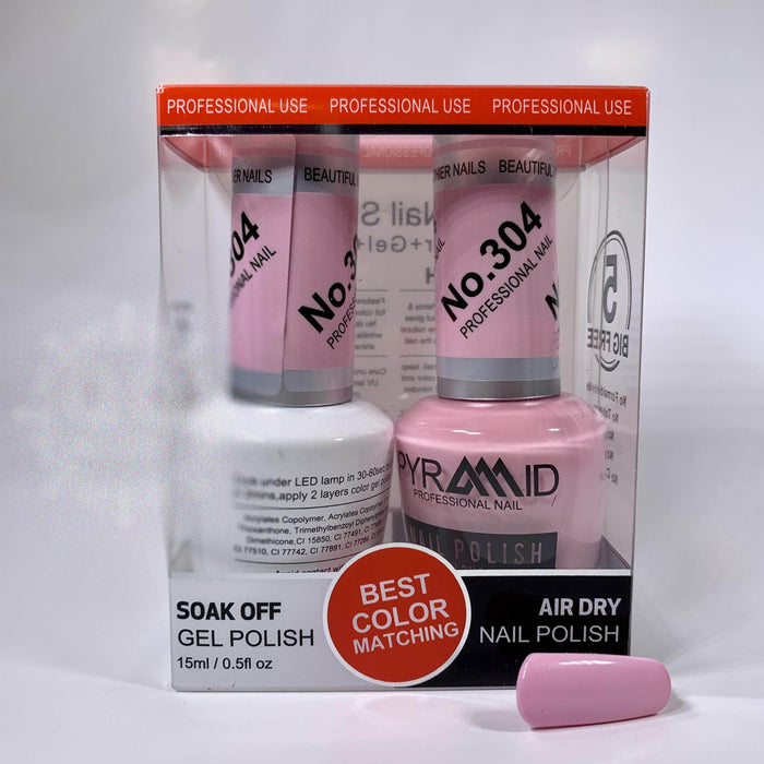 Pyramid Gel Polish + Nail Lacquer, 304, 0.5oz