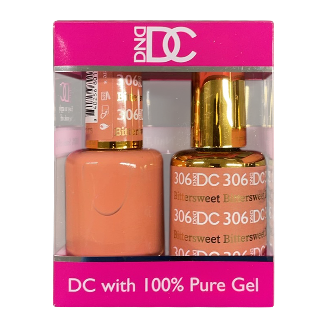 DC Nail Lacquer And Gel Polish, New Collection, DC 306, Bittersweet, 0.6oz