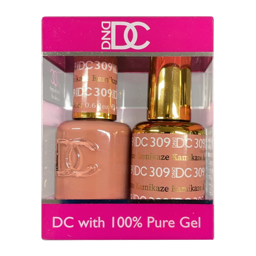 DC Nail Lacquer And Gel Polish, New Collection, DC 309, Kamikaze, 0.6oz