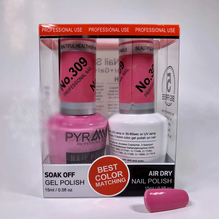 Pyramid Gel Polish + Nail Lacquer, 309, 0.5oz