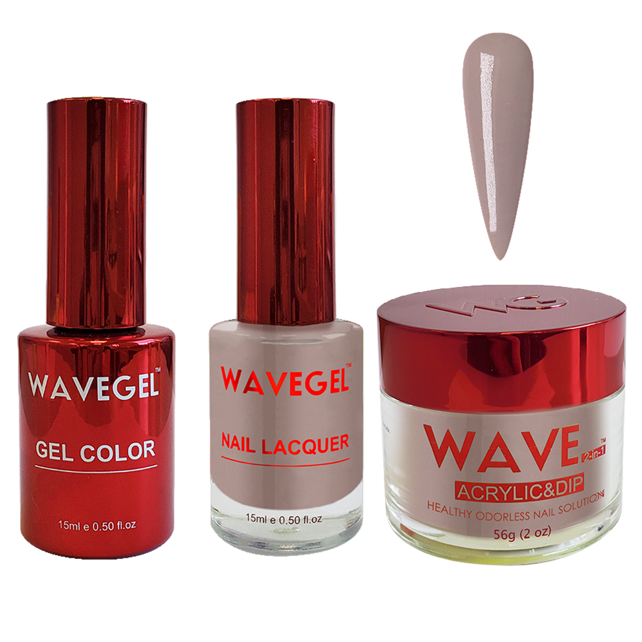 Wave Gel 4in1 Dipping Powder + Gel Polish + Nail Lacquer, QUEEN Collection, 030, Deep Thinking