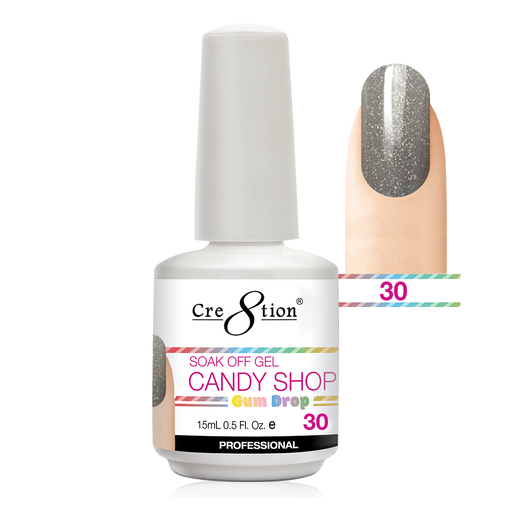 Cre8tion Candy Shop Gum Drop Gel Polish, 0916-1329, 0.5oz, 30 KK1130