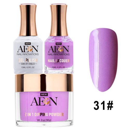 AEON 3in1 Dipping Powder + Gel Polish + Nail Lacquer, 031, Violetta OK0327LK