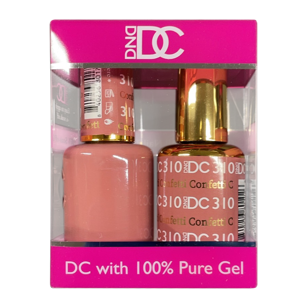 DC Nail Lacquer And Gel Polish, New Collection, DC 310, Confetti, 0.6oz