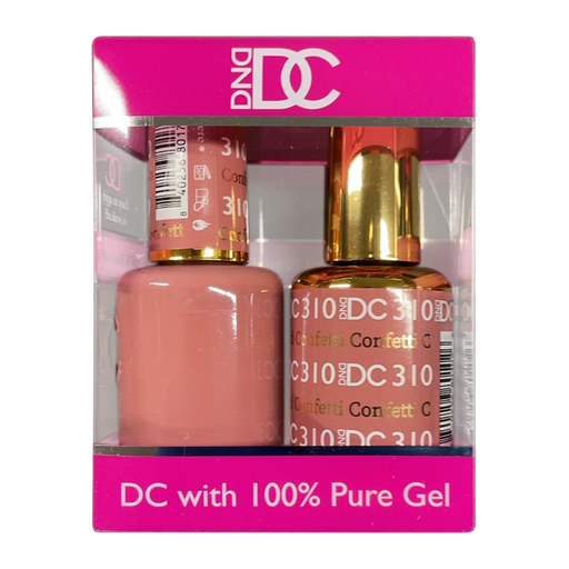 DC Nail Lacquer And Gel Polish, New Collection, DC 310, Confetti, 0.6oz