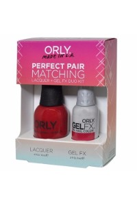 Orly Perfect Pair Lacquer & Gel FX, 31105, Monroe's Red