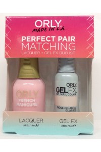 Orly Perfect Pair Lacquer & Gel FX, 31129, Rose-colored Glasses