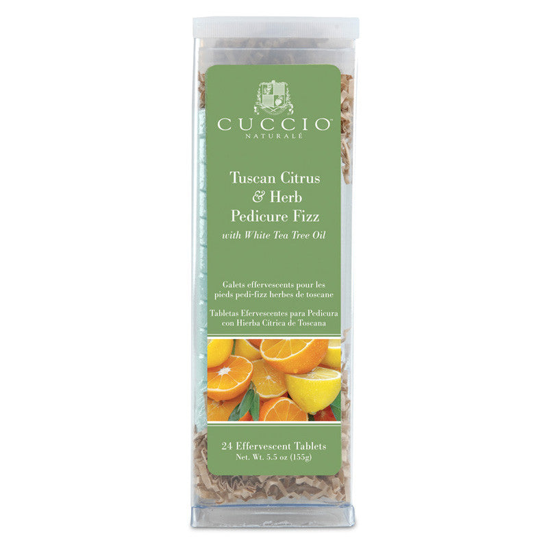 Cuccio Pedicure Fizz, Tuscan Citrus and Herb, 24 tablets, 3156