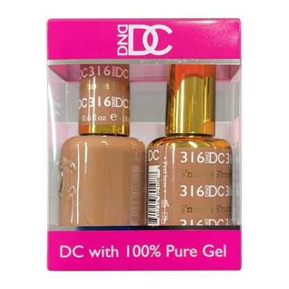 DC Nail Lacquer And Gel Polish, New Collection, DC 316, S'mores, 0.6oz