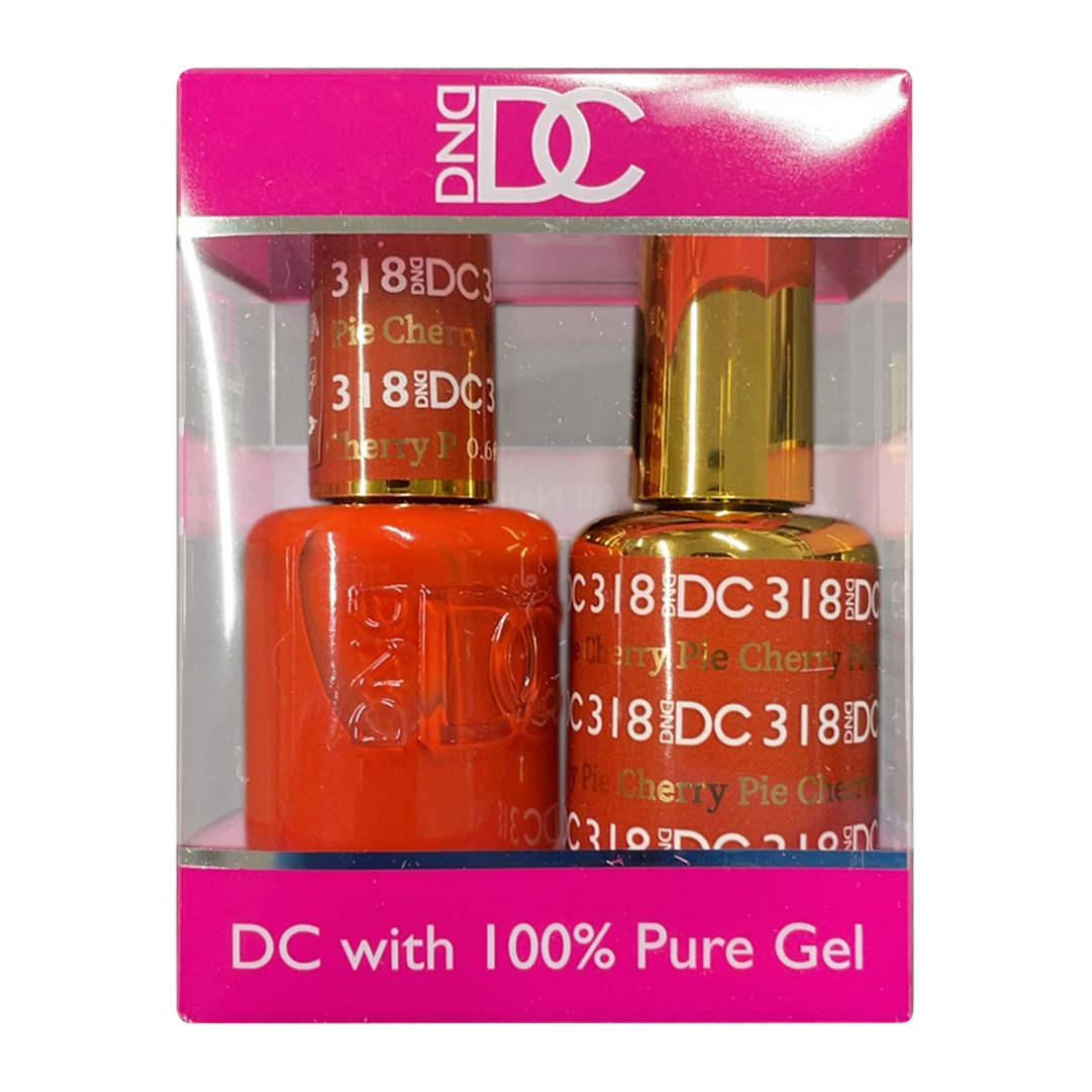 DC Nail Lacquer And Gel Polish, New Collection, DC 318, Cherry Pie, 0.6oz