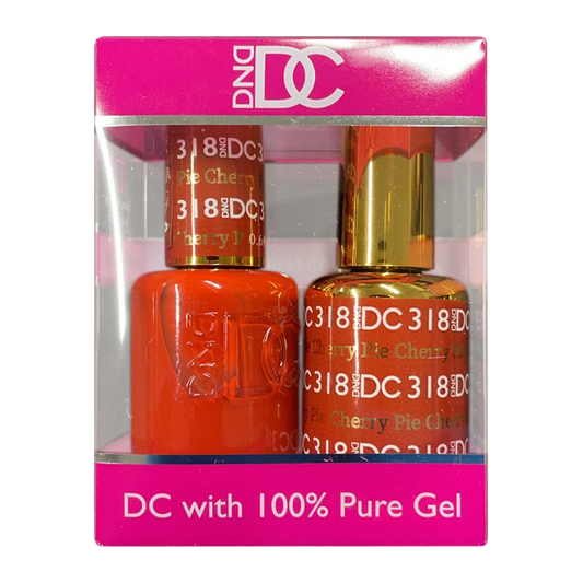 DC Nail Lacquer And Gel Polish, New Collection, DC 318, Cherry Pie, 0.6oz