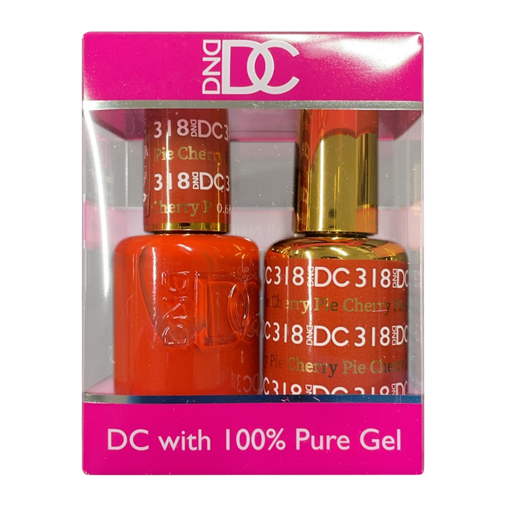 DC Nail Lacquer And Gel Polish, New Collection, DC 318, Cherry Pie, 0.6oz