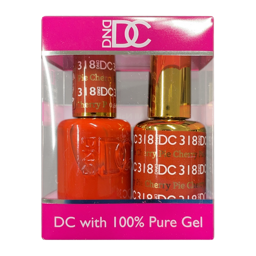 DC Nail Lacquer And Gel Polish, New Collection, DC 318, Cherry Pie, 0.6oz