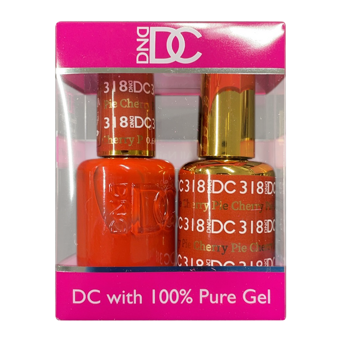 DC Nail Lacquer And Gel Polish, New Collection, DC 318, Cherry Pie, 0.6oz