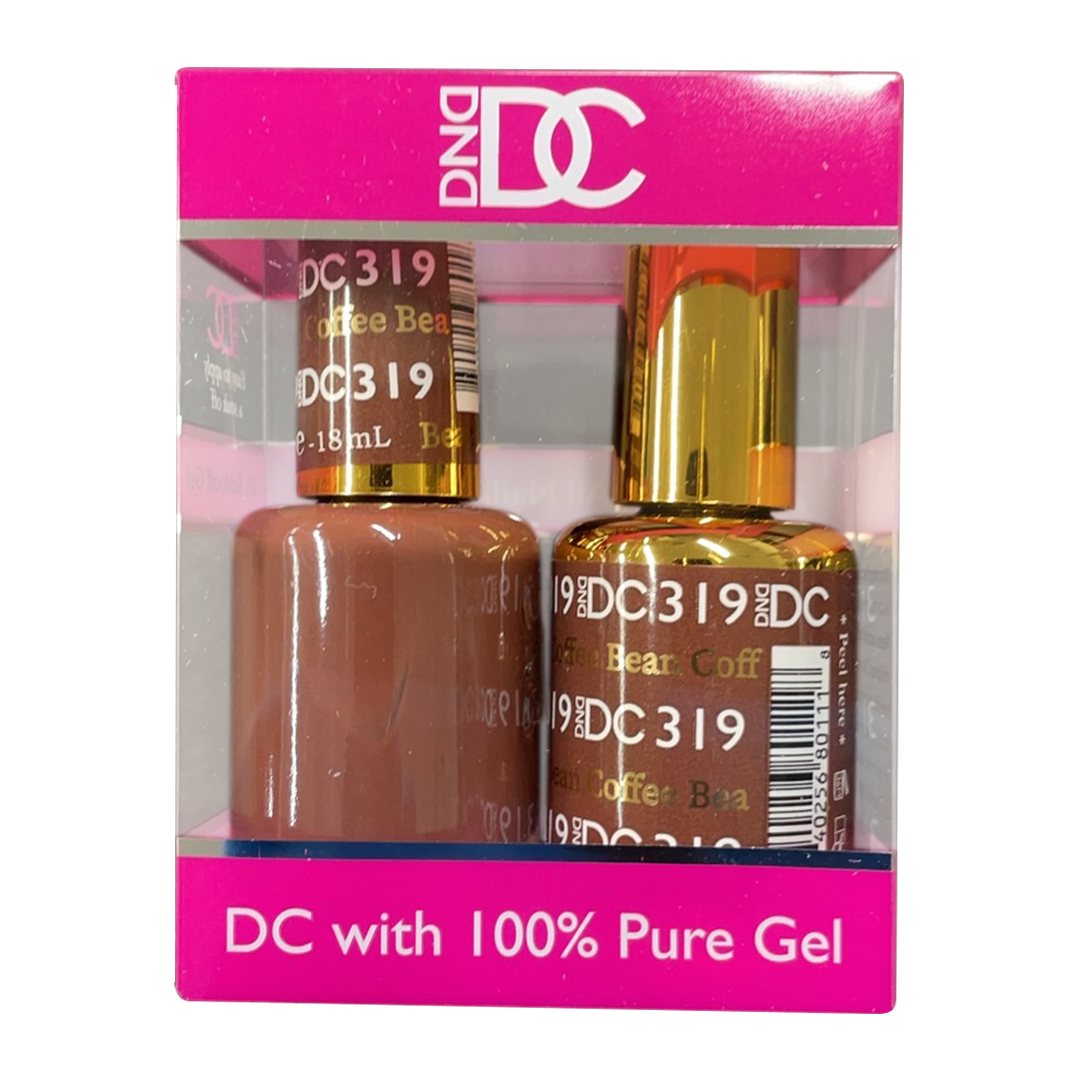 DC Nail Lacquer And Gel Polish, New Collection, DC 319, Coffee Bean, 0.6oz