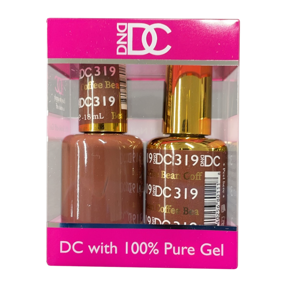 DC Nail Lacquer And Gel Polish, New Collection, DC 319, Coffee Bean, 0.6oz