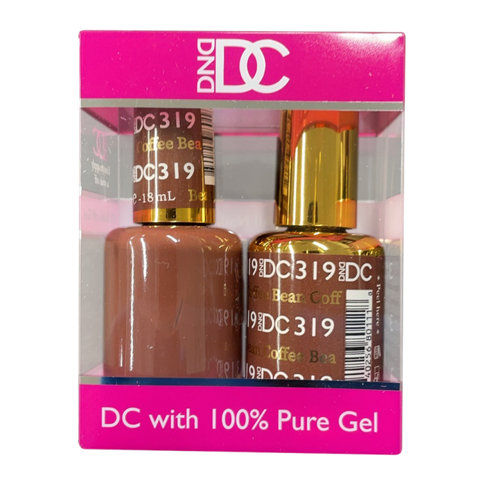 DC Nail Lacquer And Gel Polish, New Collection, DC 319, Coffee Bean, 0.6oz