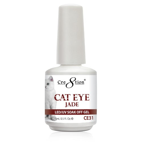 Cre8tion Cat Eye Jade Gel Polish, 0916-0834, 0.5oz, CE31 KK1010
