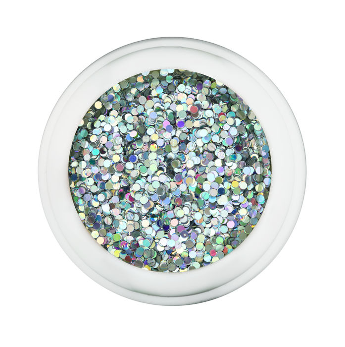 Cre8tion Nail Art Designed Confetti Glitter, 031, Round 1mm, Holo, 0.5oz, 1101-0472 BB